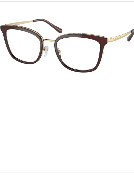 Michael Kors Red and Gold glasses frames main image 4